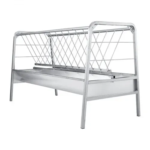 VEVOR Heuraufe, 2-in-1-Getreide- & Heufuttertrog, 352 L Fassungsvermögen, 147 cm Weidefütterung für Ziegen mit Futtertrog, Heufutterautomat aus Stahl für Schafställe, Bauernhöfe & Pferdeboxen – Bild 9