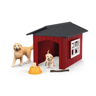 schleich FARM WORLD Hundehütte mit Goldenretrievern schleich FARM WORLD Hundehütte mit Goldenretrievern