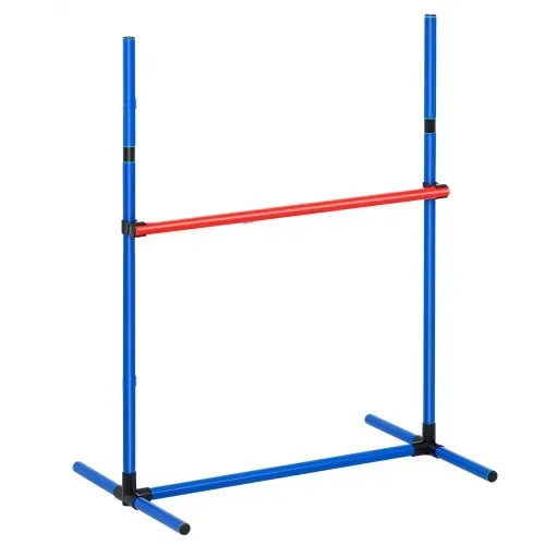 VEVOR Hunde-Agility-Trainingsausrüstung, 5-teiliges Set mit verstellbaren hohen Hürden, 6 Slalomstangen, Tunnel, Sprungring, Pausenbox, Pfeife, faltbarer Schüssel, Hindernisparcours-Set für Welpen mit Aufbewahrungstaschen – Bild 10