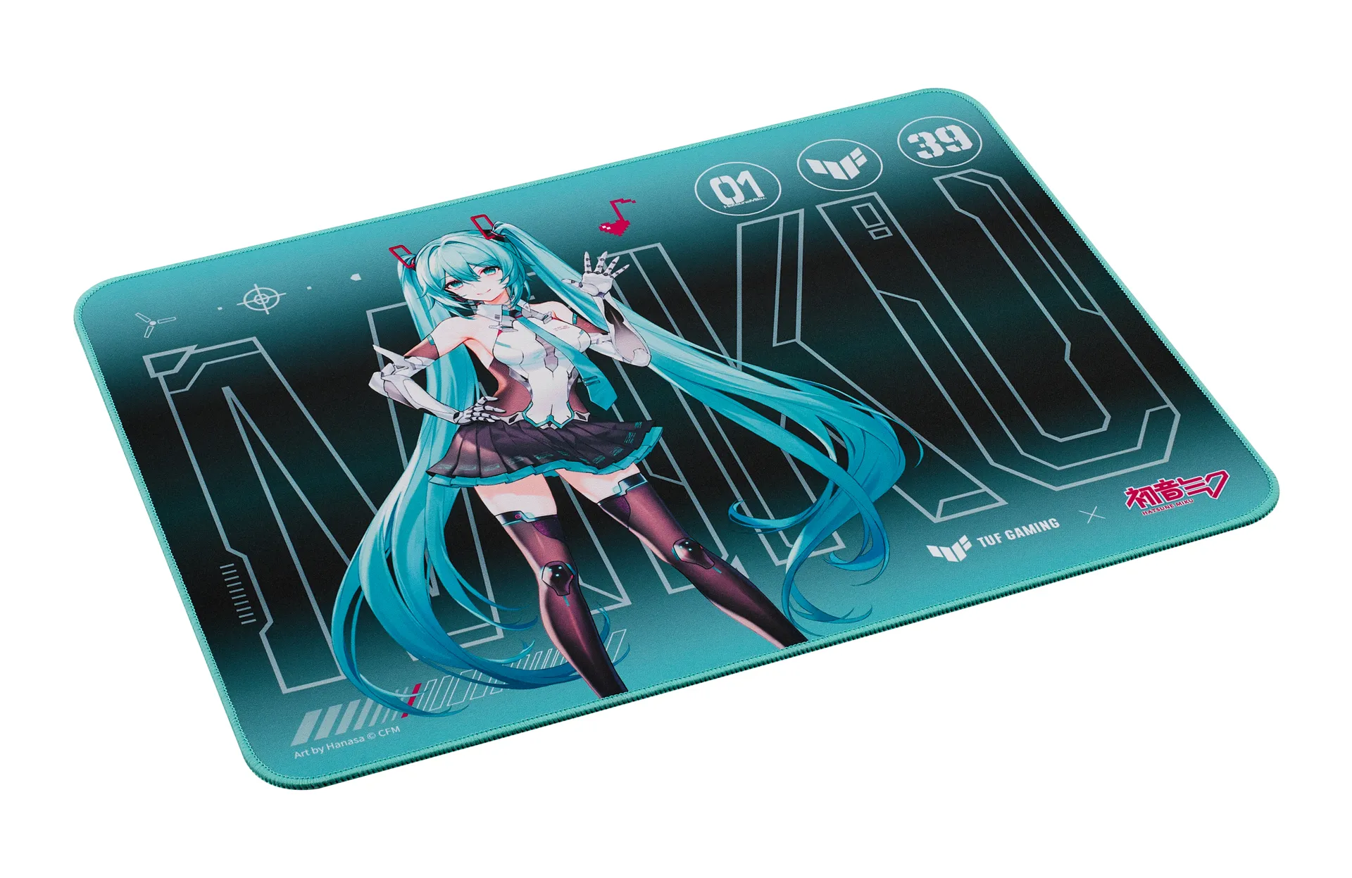 ASUS TUF Gaming P1 Hatsune Miku Edition Gaming-Mauspad Türkis – Bild 3