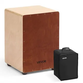 VEVOR Cajon, Kistentrommel mit internen Snare-Drähten, leichte Drum Box aus Holz, Trommel-Musikinstrument mit abgerundeten Kanten, inkl. Reisetasche, für Anfänger & Profis, 305x305x430 mm VEVOR Cajon, Kistentrommel mit internen Snare-Drähten, leichte Drum Box aus Holz, Trommel-Musikinstrument mit abgerundeten Kanten, inkl. Reisetasche, für Anfänger & Profis, 305x305x430 mm