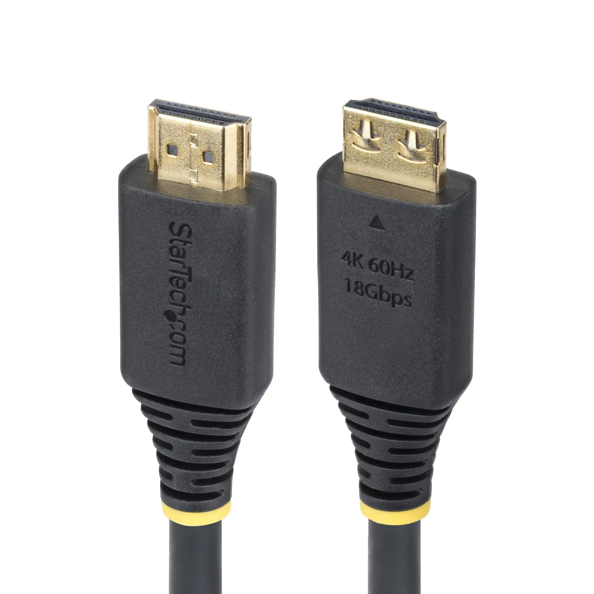 StarTech.com 1m High Speed HDMI Kabel mit Griffsteckern, 4K 60Hz / 1440p 144Hz, HDR10 / HDCP 2.2 / ARC, 18Gbps, UHD HDMI Arc Kabel für TV / Monitor, TPE-Mantel StarTech.com 1m High Speed HDMI Kabel mit Griffsteckern, 4K 60Hz / 1440p 144Hz, HDR10 / HDCP 2.2 / ARC, 18Gbps, UHD HDMI Arc Kabel für TV / Monitor, TPE-Mantel