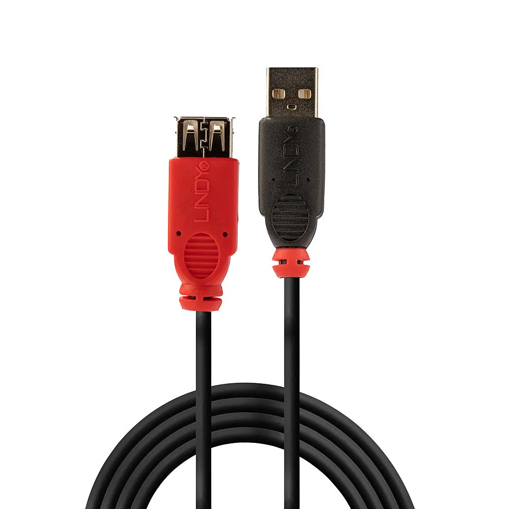 Lindy 42817 USB Kabel USB 2.0 5 m USB A 0,48 Gbit/s Schwarz – Bild 2