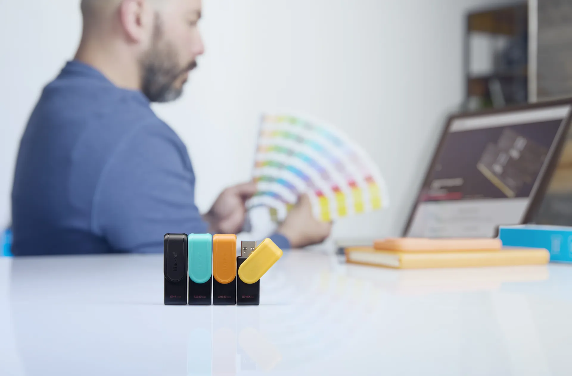 Kingston Technology DataTraveler 128GB Portable USB 3.2 Gen 1 Exodia S (Schwarz/Türkis) – Bild 7