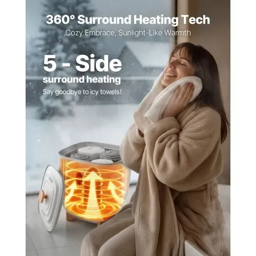 VEVOR Handtuchwärmer Eimer Wärmegerät 25 L mit LED-Anzeige & Einstellung (Timer & Temperatur) & automatischer Abschaltung, Towel Warmer für Badezimmer Waschküche, zum Erwärmen von Handtüchern – Bild 2
