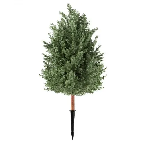 VEVOR Künstliche Pflanze 2 Stk. Künstlicher Zedernbaum mit Erdspieß 914mm, Dekopflanze für Wohnzimmer Balkon Büro Veranda Garten, UV-Beständig, Zedernpflanzen aus PE, Naturgetreu, Indoor & Outdoor – Bild 9