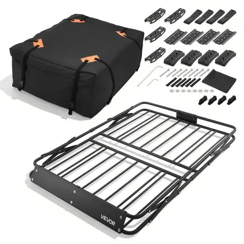 VEVOR Dachträgerkorb 1295 x 914 x 102 mm Dachgepäckkorb mit Klappmechanismus Tragkraft bis 90,72 kg Wetterfester Faltbarer Autodachkorb aus Legierungsstahl Dachtransportkorb Geeignet für SUVs Pickups VEVOR Dachträgerkorb 1295 x 914 x 102 mm Dachgepäckkorb mit Klappmechanismus Tragkraft bis 90,72 kg Wetterfester Faltbarer Autodachkorb aus Legierungsstahl Dachtransportkorb Geeignet für SUVs Pickups