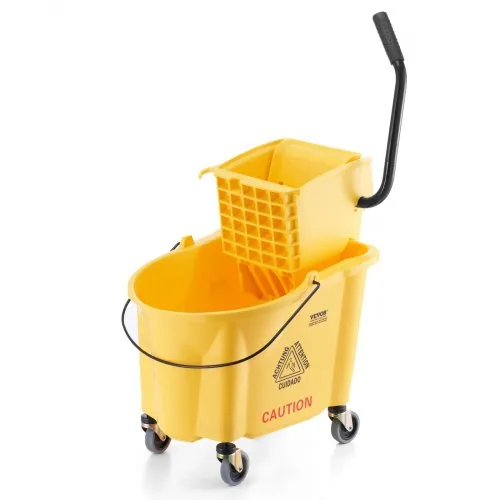 VEVOR Wischeimer Moppeimer mit Wringer, 35 Qt. Gewerblicher Wischeimer mit Seitlicher Wringerpresse, Wischeimer und Wringer-Kombi auf Rädern, Professionelle/Industrielle/Gewerbliche Bodenreinigung VEVOR Wischeimer Moppeimer mit Wringer, 35 Qt. Gewerblicher Wischeimer mit Seitlicher Wringerpresse, Wischeimer und Wringer-Kombi auf Rädern, Professionelle/Industrielle/Gewerbliche Bodenreinigung