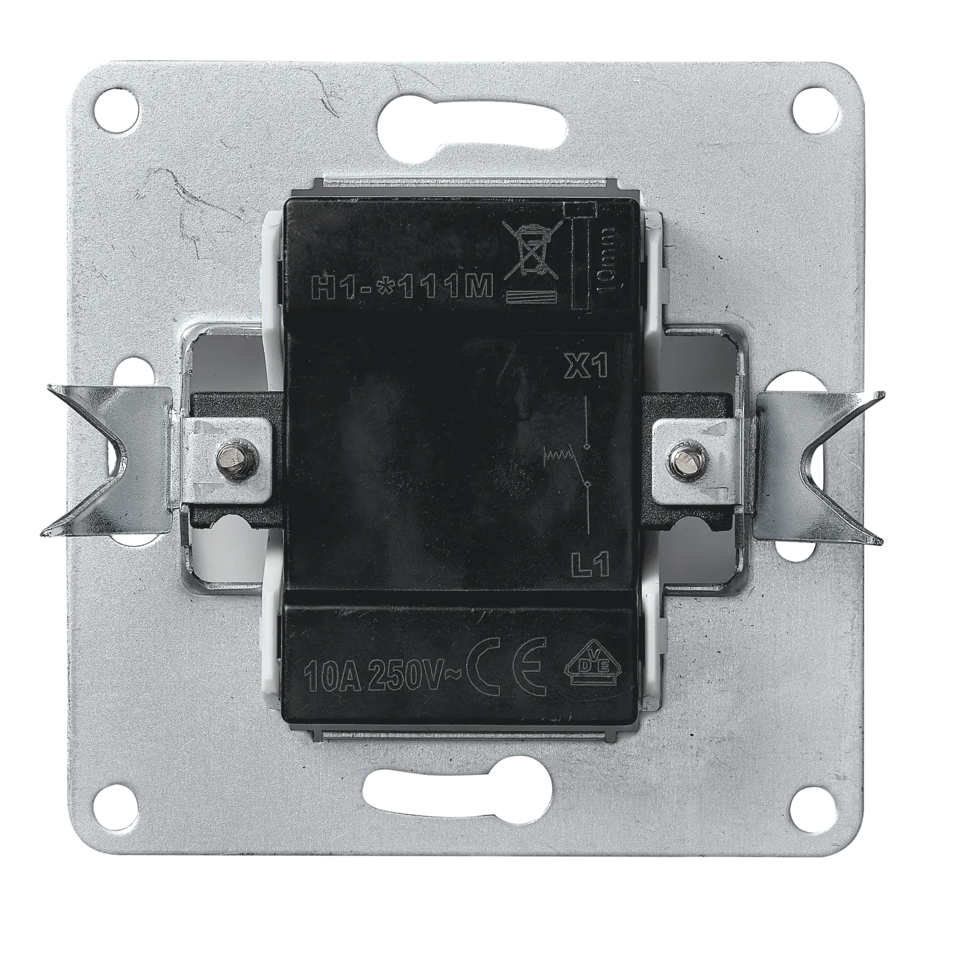 Taster McPower ''Flair'', 250V~/10A, UP, anthrazit – Bild 2