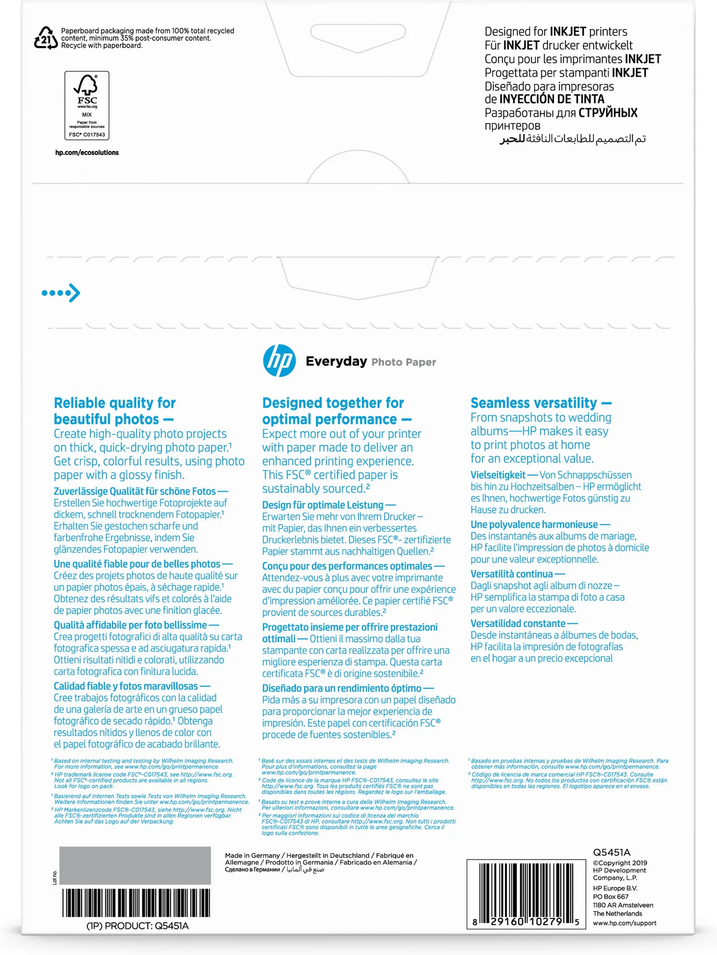 HP Everyday-Fotopapier glänzend - 25 Blatt/A4/210 x 297 mm – Bild 7