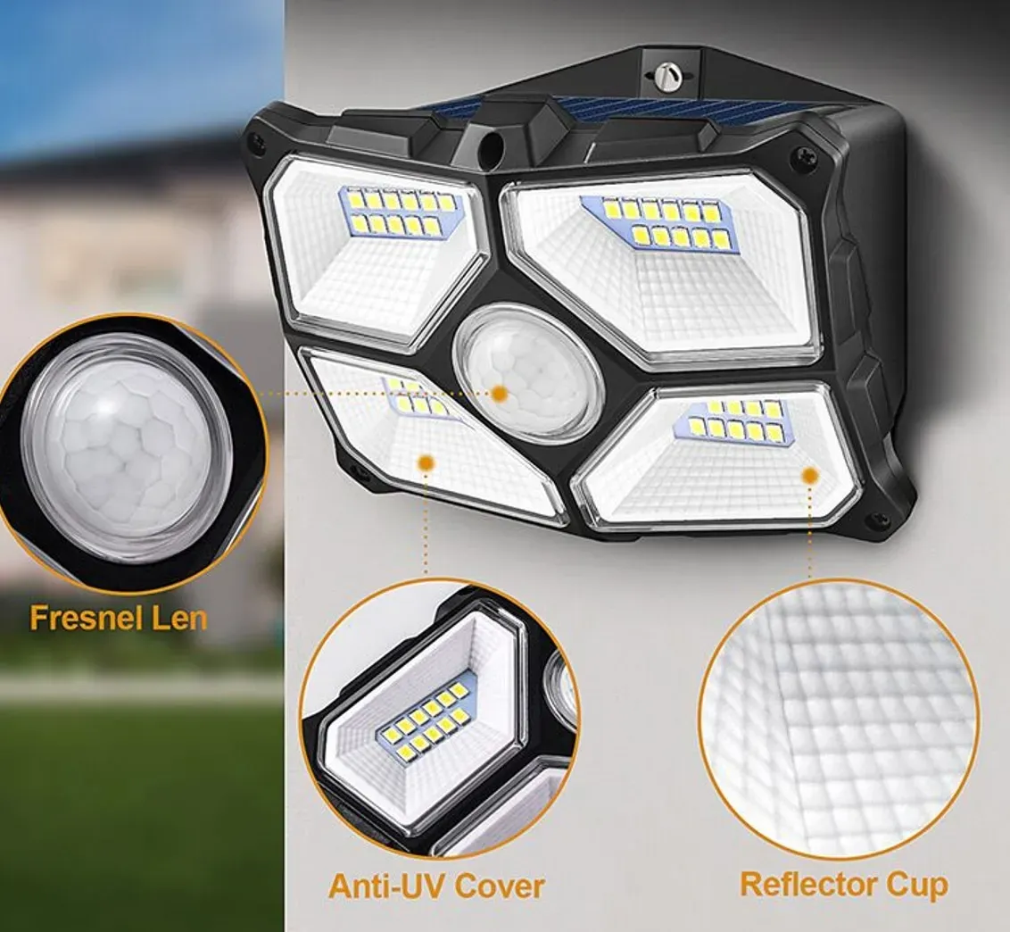 LED Solar Wandleuchte “SWL 722” PIR Bewegungsmelder, 72 LEDs, IP65 LED Solar Wandleuchte “SWL 722” PIR Bewegungsmelder, 72 LEDs, IP65