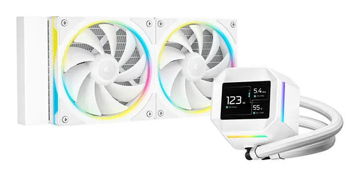 DeepCool LM240 WH Prozessor Flüssigkeitskühlung 12 cm Weiß 1 Stück(e) DeepCool LM240 WH Prozessor Flüssigkeitskühlung 12 cm Weiß 1 Stück(e)