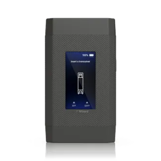 Ubiquiti UniFi SFP Wizard • SFP, SFP+, SFP28, QSFP+, QSFP28 • battery • USB-C • UACC-SFP-Wizard Ubiquiti UniFi SFP Wizard • SFP, SFP+, SFP28, QSFP+, QSFP28 • battery • USB-C • UACC-SFP-Wizard