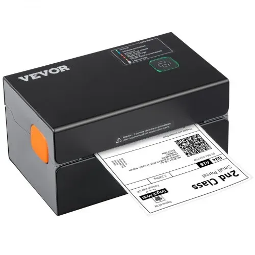 VEVOR Thermo-Etikettendrucker 175x109x94mm Edikettendruckgerät 300DPI Auflösung Labeldrucker Versandetiketten Drucker Bluetooth/USB Automatische Etikettenerkennung Windows Mac OS Linux Chromebook – Bild 9