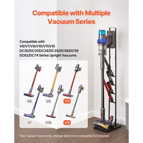 VEVOR Staubsaugerständer, kompatibel mit Dyson V6 V7 V8 V10 V11 V15, stabiler Staubsaugerständerhalter mit Rädern für Dyson DC30 DC31 DC34 DC35 DC58 DC59 DC62 D74 kabellose Staubsauger und Zubehör VEVOR Staubsaugerständer, kompatibel mit Dyson V6 V7 V8 V10 V11 V15, stabiler Staubsaugerständerhalter mit Rädern für Dyson DC30 DC31 DC34 DC35 DC58 DC59 DC62 D74 kabellose Staubsauger und Zubehör
