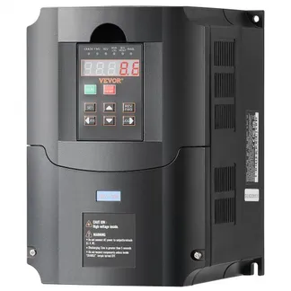 VEVOR Frequenzumrichter VFD 10 PS, 7,5 kW, 35 A, 1- oder 3-phasiger 220-V-Eingang auf 3-phasigen 220-V-Ausgang, 40-60-Hz-Eingang, 0-400-Hz-Ausgang, VFD für Spindelmotor-CNC-Drehzahlregelung VEVOR Frequenzumrichter VFD 10 PS, 7,5 kW, 35 A, 1- oder 3-phasiger 220-V-Eingang auf 3-phasigen 220-V-Ausgang, 40-60-Hz-Eingang, 0-400-Hz-Ausgang, VFD für Spindelmotor-CNC-Drehzahlregelung