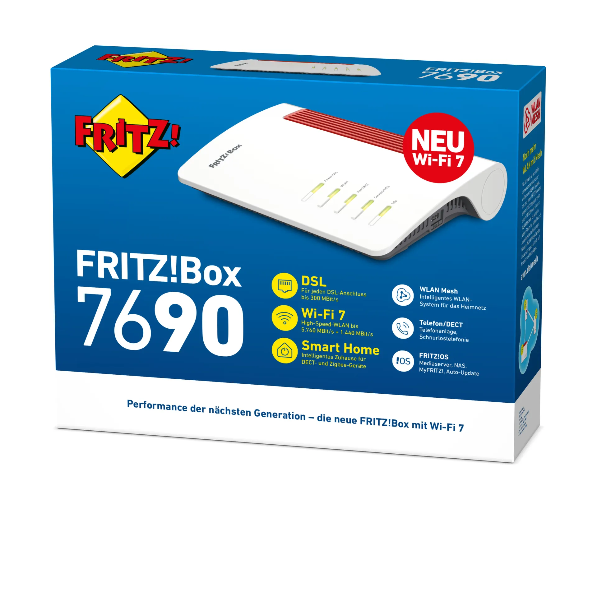 Box FRITZ! 7690 WLAN-Router 2.5 Gigabit Ethernet Dual-Band (2,4 GHz/5 GHz) Weiß – Bild 6