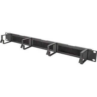 Kabelrangierpanel mit Bürstenleisten für 483 mm (19″)-Schränke, Kabelführung Kabelrangierpanel mit Bürstenleisten für 483 mm (19″)-Schränke, Kabelführung