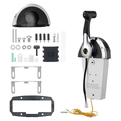 VEVOR Bootsdrosselklappe Gashebelsteuerung für Boote, 8M0059686, Oben Montierte Außenbord-Fernbedienungsbox für Mercury PT 2-Takt, Marine-Gashebelsteuerungsgetriebe mit Power-Trimm-Schalter VEVOR Bootsdrosselklappe Gashebelsteuerung für Boote, 8M0059686, Oben Montierte Außenbord-Fernbedienungsbox für Mercury PT 2-Takt, Marine-Gashebelsteuerungsgetriebe mit Power-Trimm-Schalter