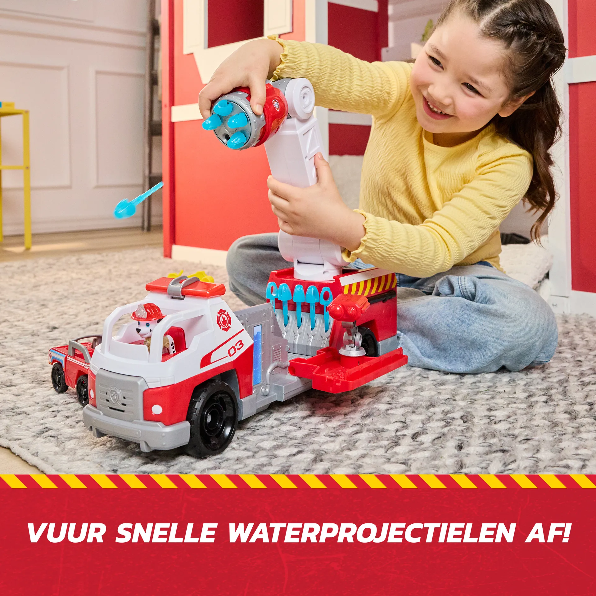 PAW Patrol Fire Rescue - Marshalls Deluxe Feuerwehr-Truck mit Licht- und Soundeffekten – Bild 3
