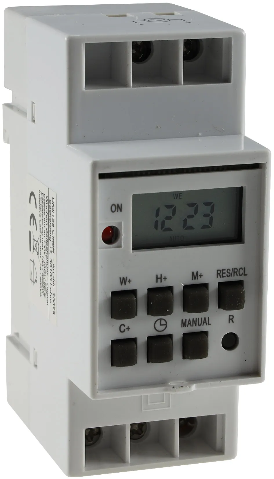 digitale Wochen-Zeitschaltuhr für Schalttafel-Einbau, 230V, max. 3500W digitale Wochen-Zeitschaltuhr für Schalttafel-Einbau, 230V, max. 3500W