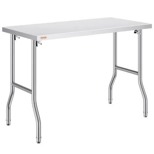 VEVOR Arbeitstisch Küche, 1220 x 610 x 850 mm Arbeitstisch Gastro Edelstahl Zubereitungstisch Gewerbe Küchentisch, Küchen-Esstisch Küchenarbeitsbank Zubereitungstisch Gastrotisch Metzgertisch Küche VEVOR Arbeitstisch Küche, 1220 x 610 x 850 mm Arbeitstisch Gastro Edelstahl Zubereitungstisch Gewerbe Küchentisch, Küchen-Esstisch Küchenarbeitsbank Zubereitungstisch Gastrotisch Metzgertisch Küche