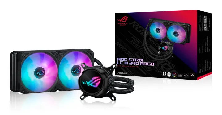 ASUS ROG Strix LC III 240 ARGB Prozessor Flüssigkeitskühlung 12 cm Schwarz – Bild 7