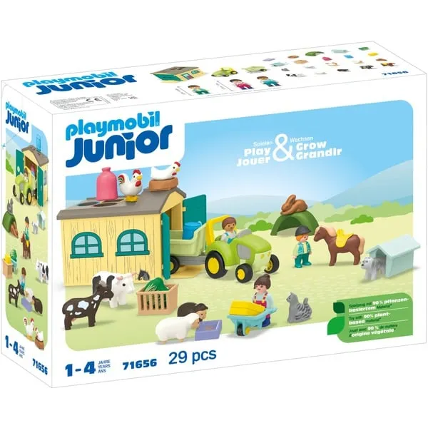 71656 Junior: Bauernhof-Abenteuer mit Traktor, Anhänger und tierischen Freunden, Konstruktionsspielzeug 71656 Junior: Bauernhof-Abenteuer mit Traktor, Anhänger und tierischen Freunden, Konstruktionsspielzeug