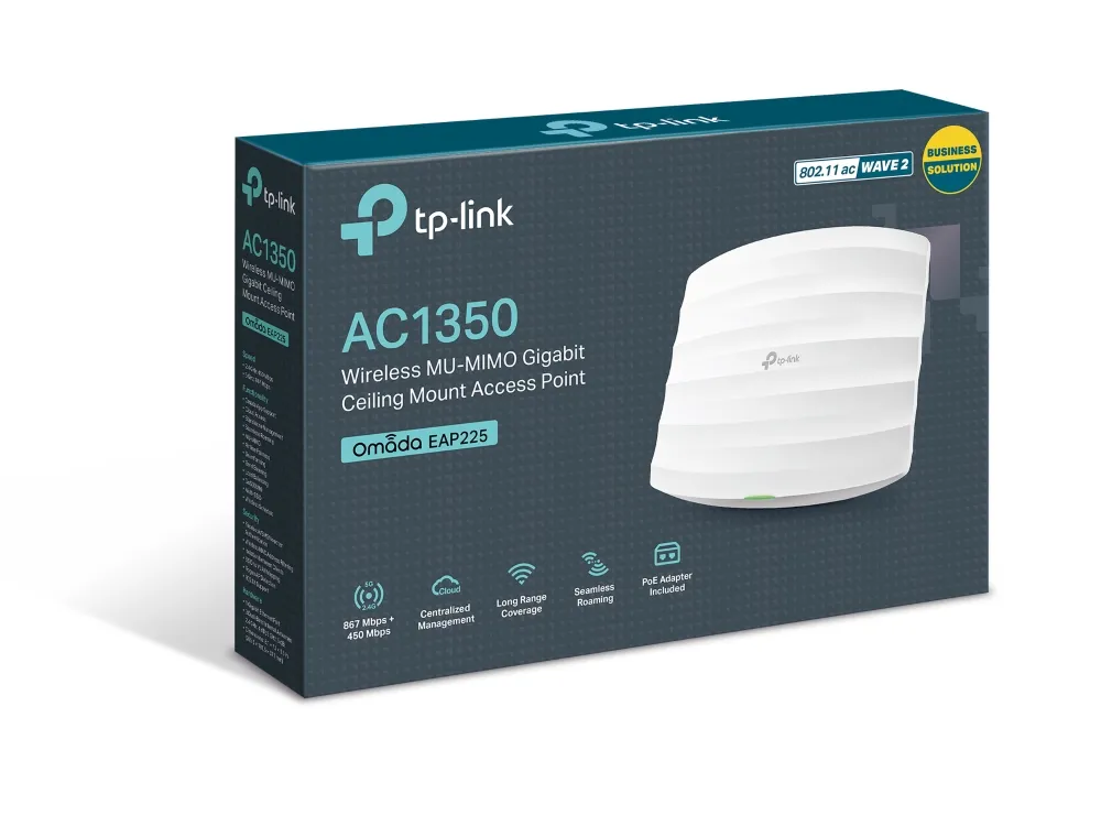 TP-Link Omada EAP225 WLAN Access Point 1350 Mbit/s Weiß Power over Ethernet (PoE) – Bild 5