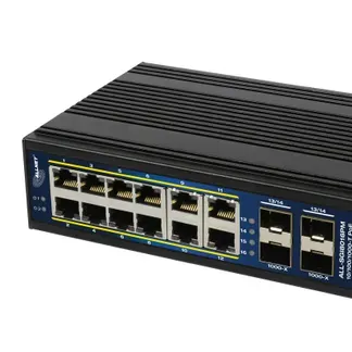 ALLNET Switch industrial smart managed Layer2+ 16 Port GbE • PoE Budget 360W • 12x PoE+ • 4x SFP • Lüfterlos • DIN • ALL-SGI8016PM ALLNET Switch industrial smart managed Layer2+ 16 Port GbE • PoE Budget 360W • 12x PoE+ • 4x SFP • Lüfterlos • DIN • ALL-SGI8016PM