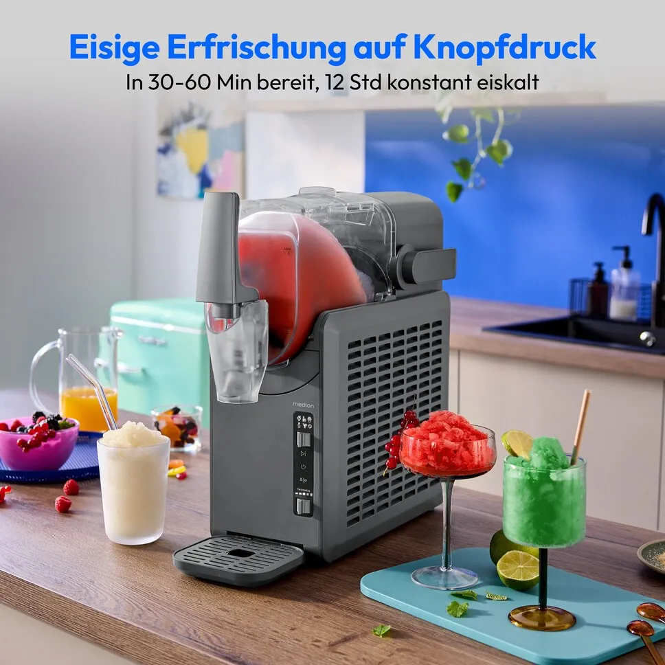 MEDION LIFE Slush-Eismaschine MD12090 2,6 l Grau – Bild 2