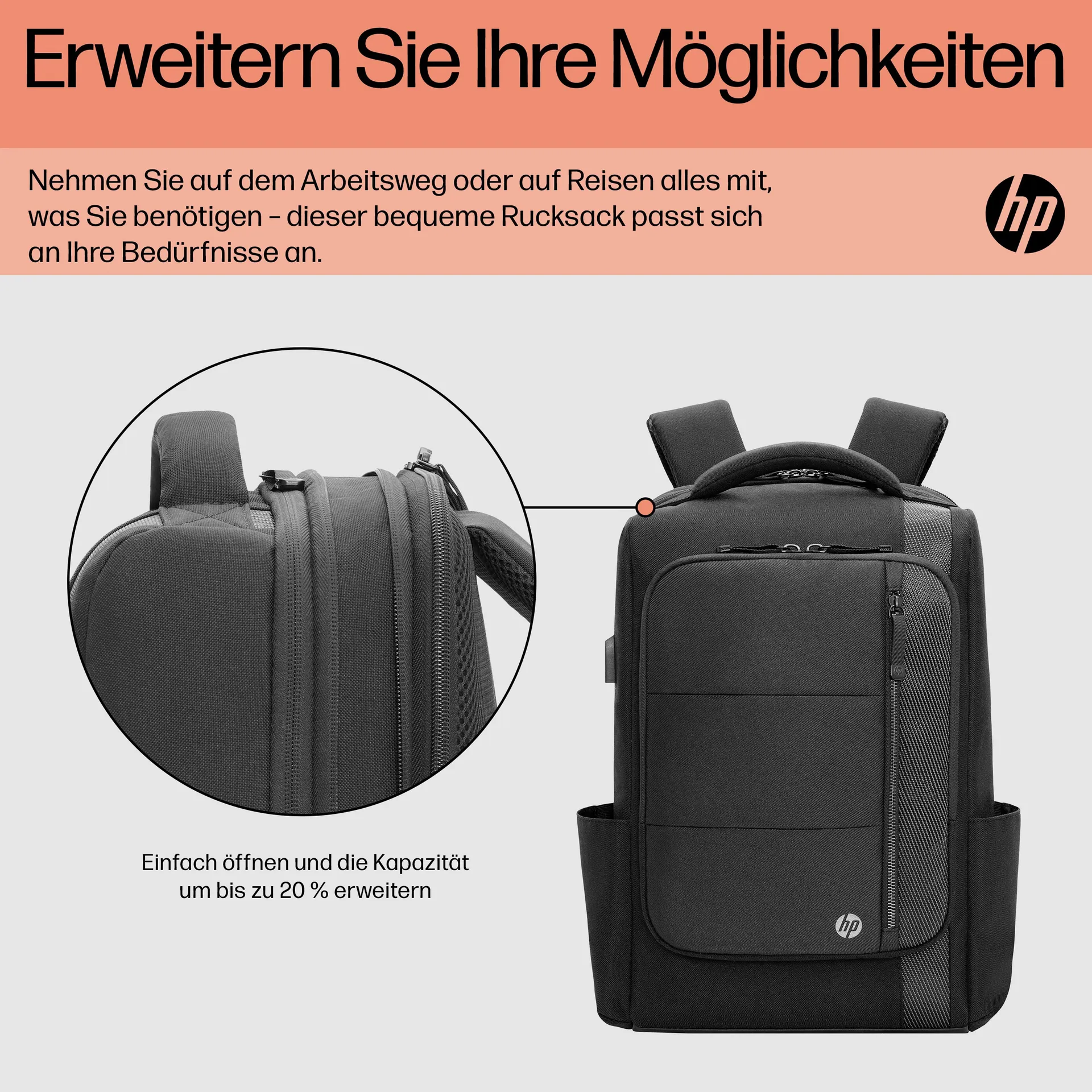HP Renew Executive Laptop-Rucksack (16 Zoll) – Bild 2