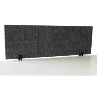 Trennwand-Set imstande, 1x Akustik-Trennwand 120x40cm, 1x Clip, schwarz,2er-Pack Trennwand-Set imstande, 1x Akustik-Trennwand 120x40cm, 1x Clip, schwarz,2er-Pack