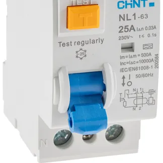 FI Fehlerstrom-Schutzschalter 30mA 25A, 2-polig für DIN Trägerschiene FI Fehlerstrom-Schutzschalter 30mA 25A, 2-polig für DIN Trägerschiene