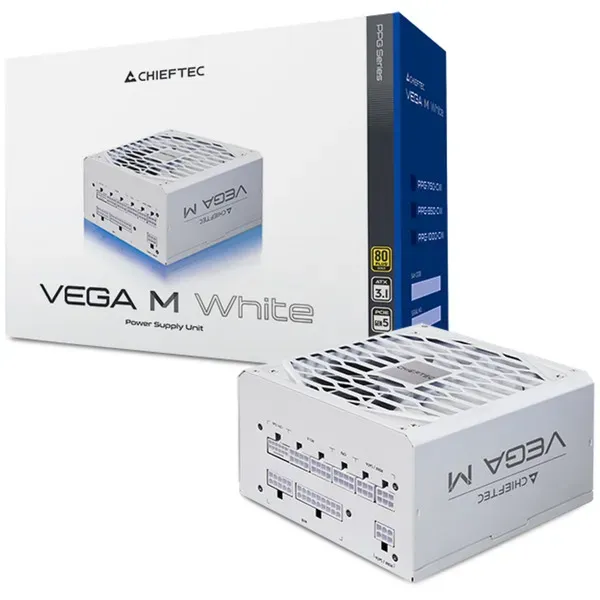 Chieftec Vega M White PPG-1000-CW Netzteil 1000W – Bild 7