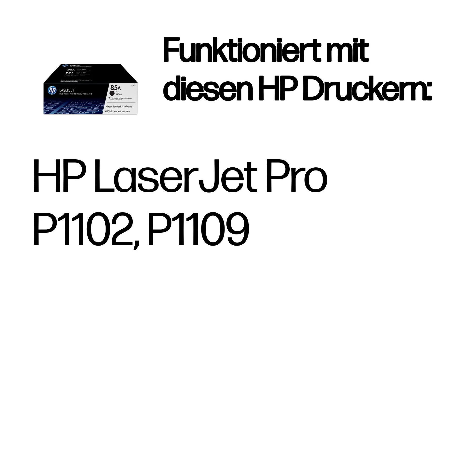 HP 85A 2er-Pack Schwarz Original LaserJet Tonerkartuschen – Bild 2