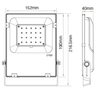 MiBoxer FUTT04 LED Flächenstrahler 20W RGB-WW (RGB-CCT) IP65 230V – Bild 2