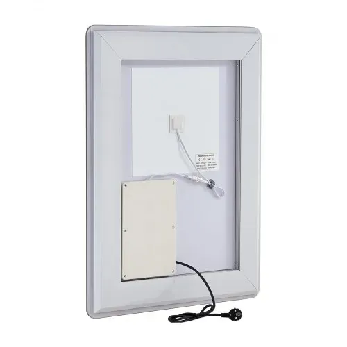 VEVOR LED-Badezimmerspiegel Kosmetikspiegel (60 x 80 cm) mit Front- und Hintergrundbeleuchtung, beschlagfreier Spiegel, stufenlos dimmbarer Badezimmerspiegel mit 3 Farbtemperaturen, Wandmontage – Bild 9