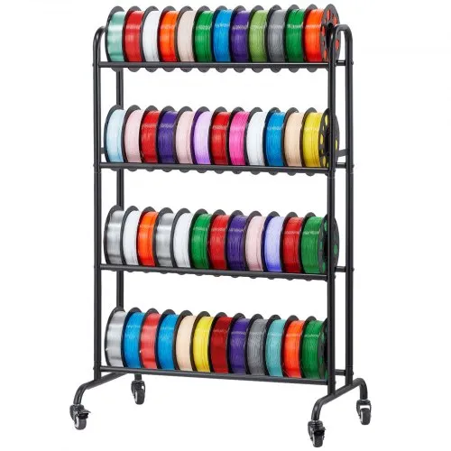 VEVOR Filament Lagerregal für 3D-Drucker, 3 Ebenen, 680 x 400 x 880 mm, Filamentspulenhalter auf Rädern, 3D-Druckerzubehör Organizer für 3D-Druckstudio, Büro, Werkstatt, Schwarz VEVOR Filament Lagerregal für 3D-Drucker, 3 Ebenen, 680 x 400 x 880 mm, Filamentspulenhalter auf Rädern, 3D-Druckerzubehör Organizer für 3D-Druckstudio, Büro, Werkstatt, Schwarz