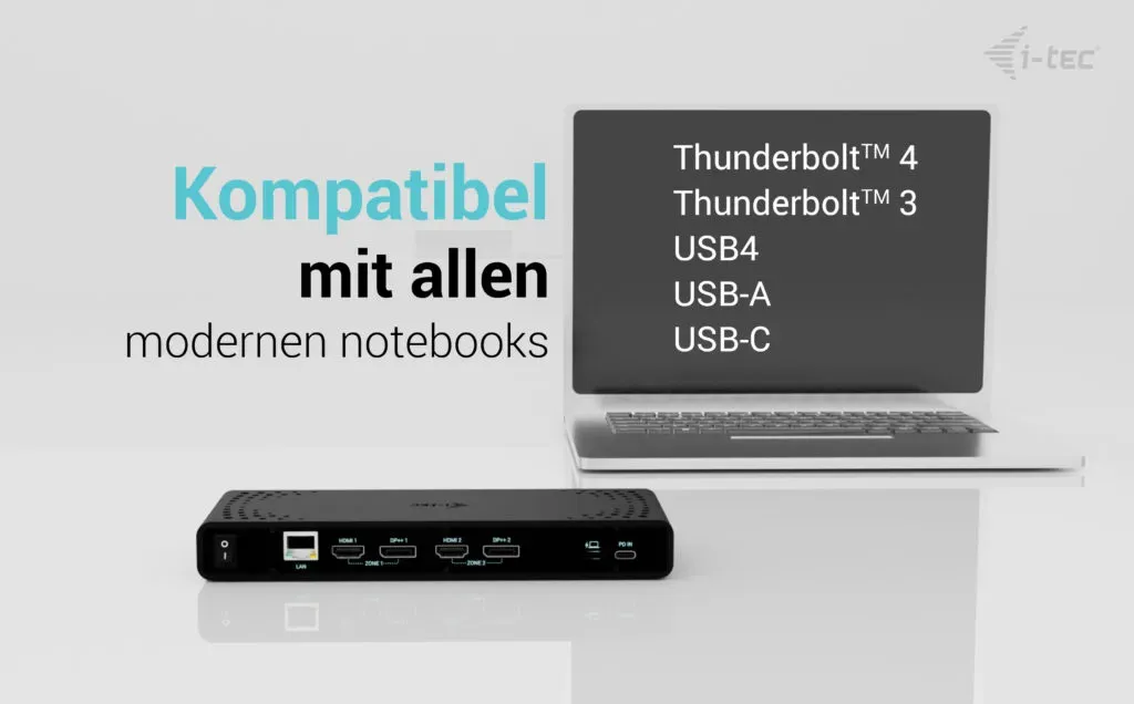 i-tec Universal Dual 4K Display Docking Station + Power Delivery 85W – Bild 4