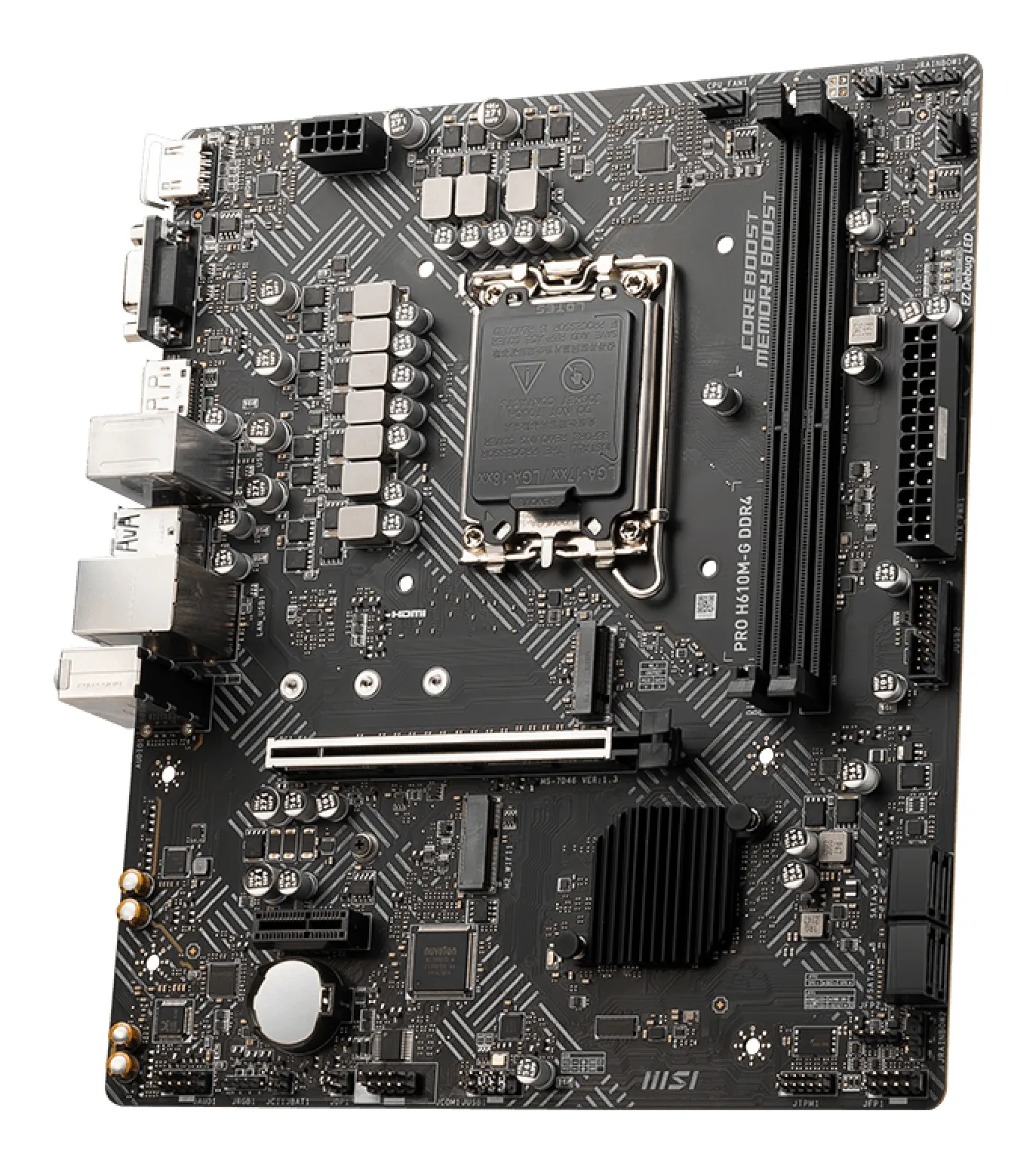 MSI PRO H610M-G DDR4 Motherboard Intel H610 LGA 1700 micro ATX – Bild 3