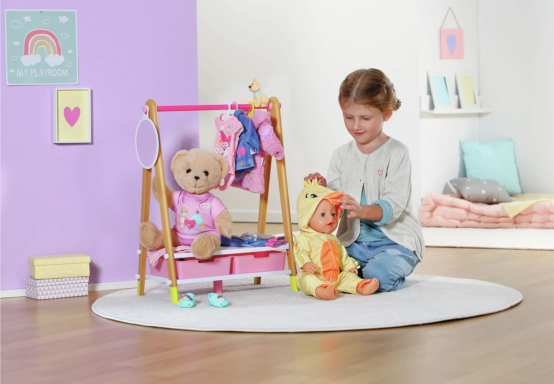 BABY born Nightonesie 43cm Puppen-Nachtwäsche – Bild 5