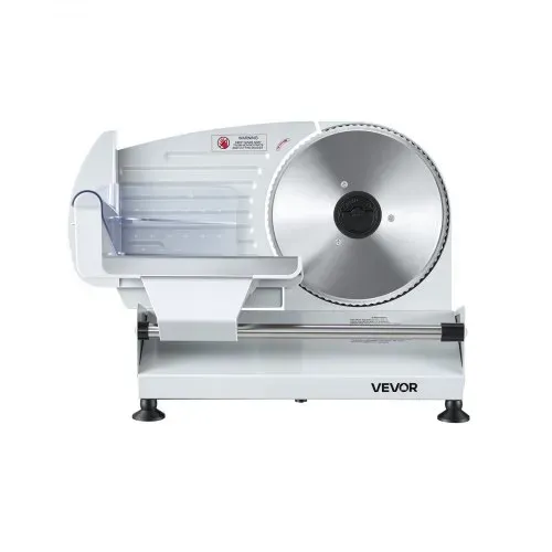 VEVOR Fleischschneidemaschine 200 W, Elektrische Aufschnittmaschine mit 190-mm-SUS420-Klinge, 0–1 mm Schnittdicke, Allesschneider für Gefrorenes Fleisch, Schinken, Baguette und Steak – Bild 10