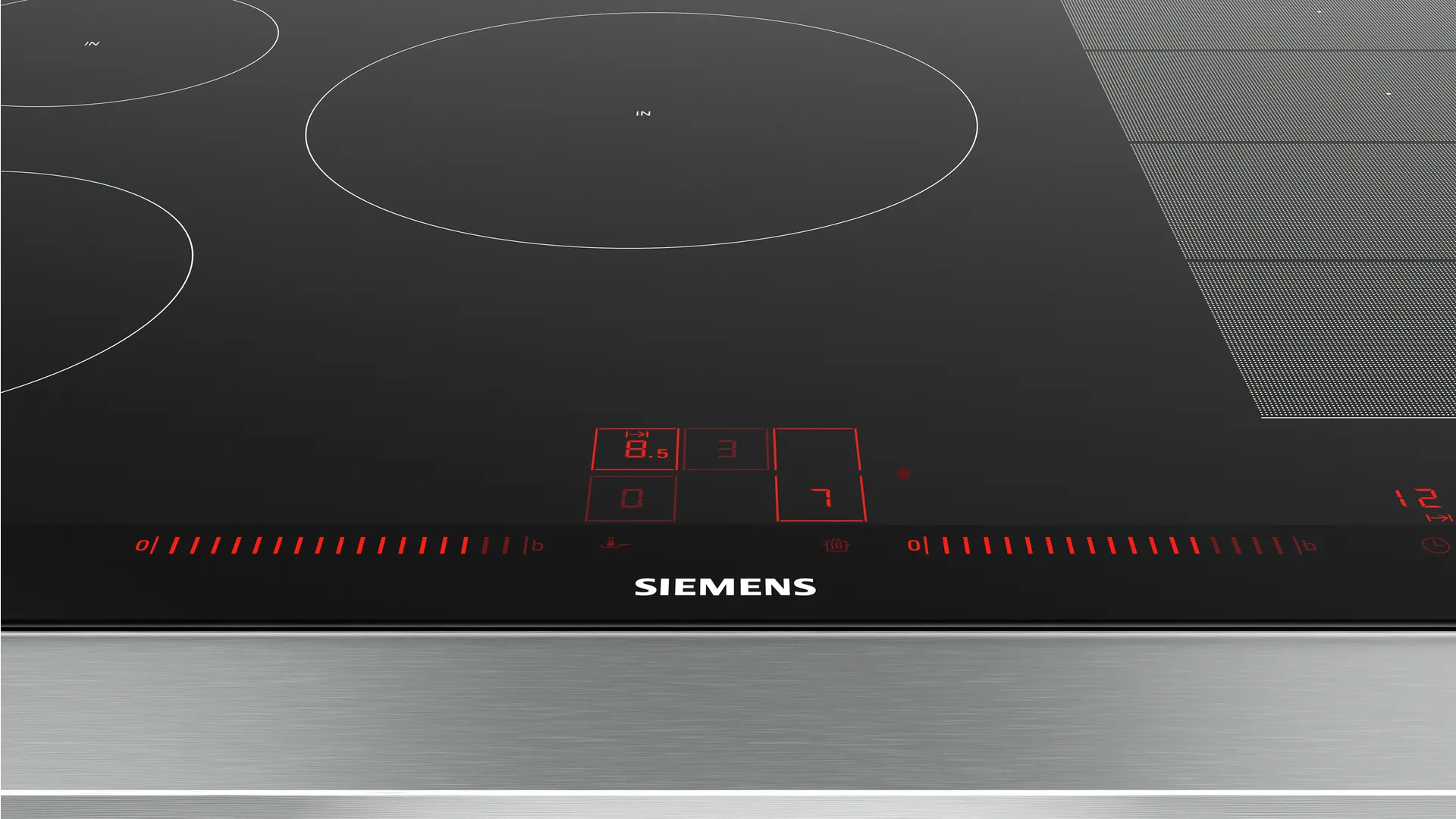 Siemens EX875LVC1E Kochfeld Schwarz, Edelstahl Integriert Zonen-Induktionskochfeld 5 Zone(n) – Bild 3