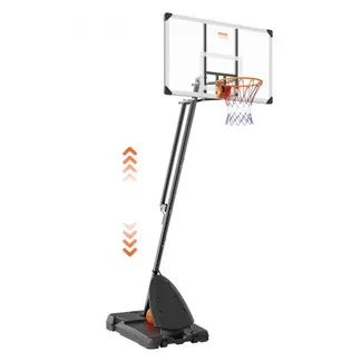 VEVOR Basketballkorb Outdoor Basketballkorb mit Ständer 232–305 cm Höhenverstellbar, Tragbarer Basketballständer mit Rädern, Basketball-Set für Kinder & Erwachsene Ständer & Befüllbarer Basis Schwarz VEVOR Basketballkorb Outdoor Basketballkorb mit Ständer 232–305 cm Höhenverstellbar, Tragbarer Basketballständer mit Rädern, Basketball-Set für Kinder & Erwachsene Ständer & Befüllbarer Basis Schwarz