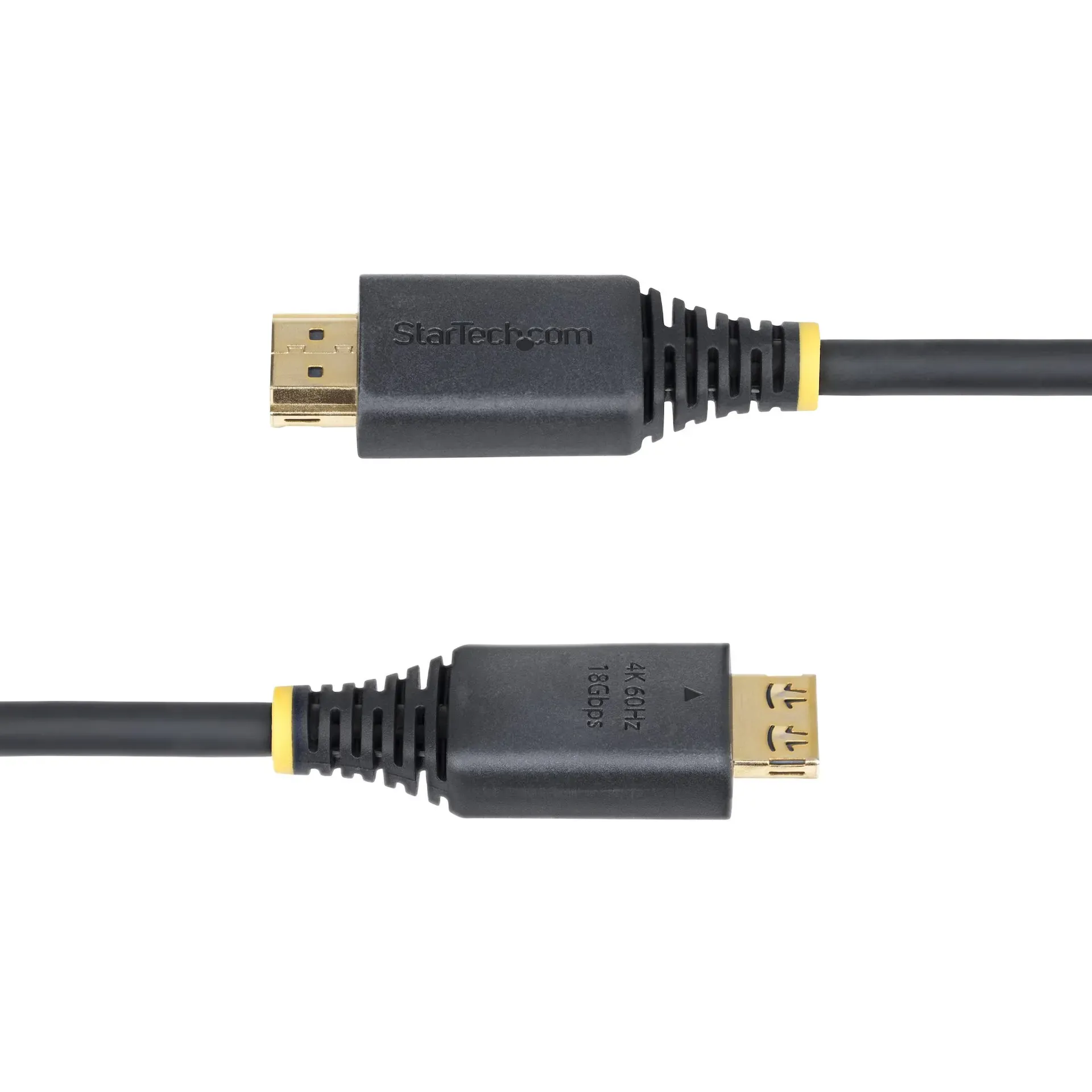 StarTech.com 1m High Speed HDMI Kabel mit Griffsteckern, 4K 60Hz / 1440p 144Hz, HDR10 / HDCP 2.2 / ARC, 18Gbps, UHD HDMI Arc Kabel für TV / Monitor, TPE-Mantel – Bild 4
