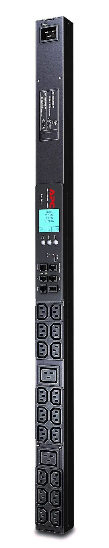 APC Rack PDU 2G, mit Messfunktion, Null HE, 20 A/208 V, 16 A/230 V, (18) C13 & (2) C19 APC Rack PDU 2G, mit Messfunktion, Null HE, 20 A/208 V, 16 A/230 V, (18) C13 & (2) C19