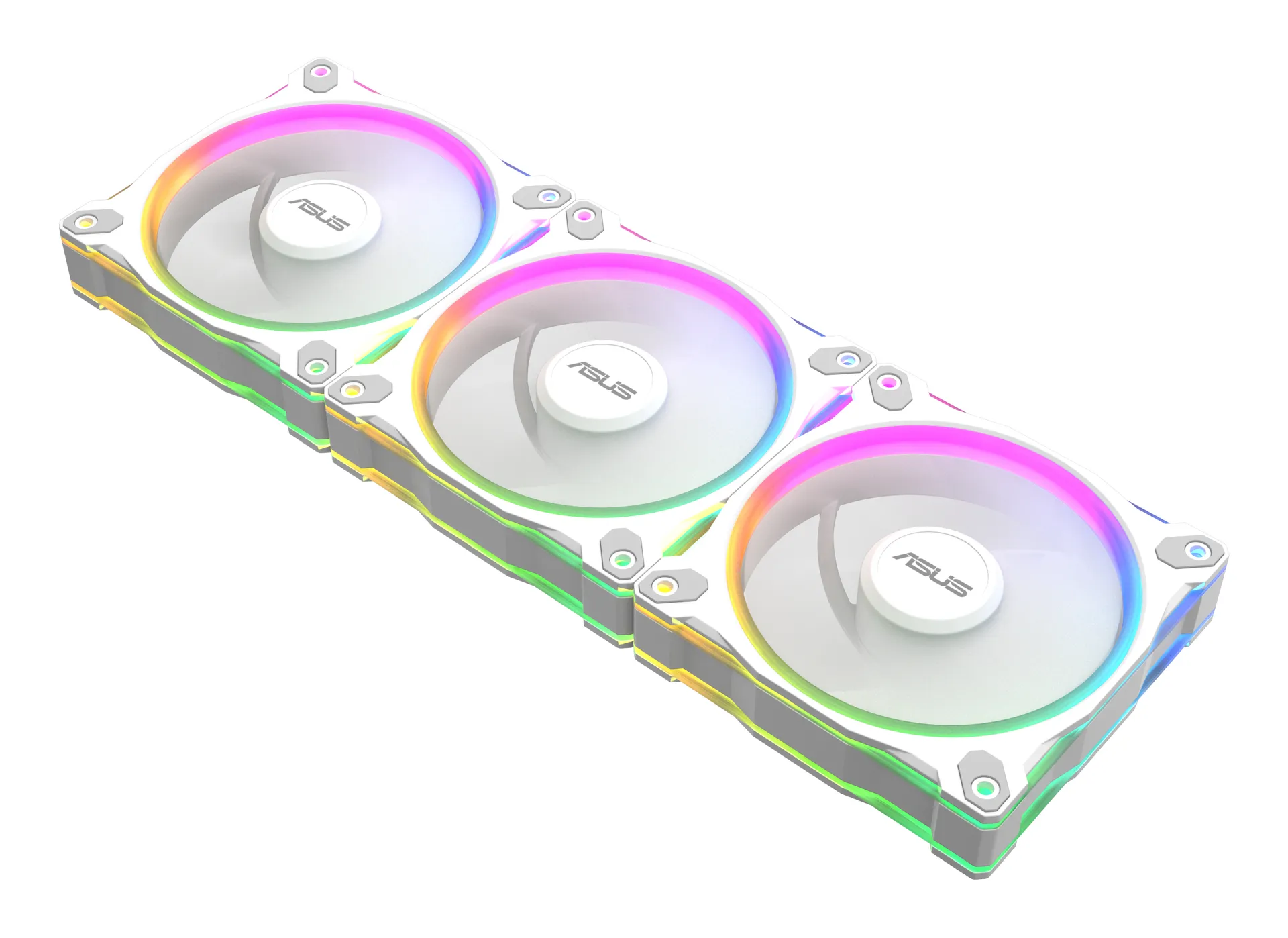 ASUS Prime MR120 Fan ARGB Reverse White 3in1 Computergehäuse Ventilator 12 cm Weiß 3 Stück(e) – Bild 3