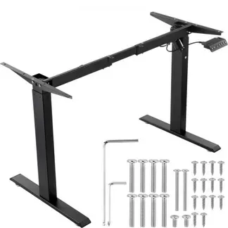 VEVOR Schreibtisch Gestell, verstellbare 70–117 cm Höhe und 95–158 cm Länge, elektrische Tischgestell für Computertische, ergonomische DIY-Arbeitsplatzbasis für das Büro Zuhause (nur schwarzer Rahmen) VEVOR Schreibtisch Gestell, verstellbare 70–117 cm Höhe und 95–158 cm Länge, elektrische Tischgestell für Computertische, ergonomische DIY-Arbeitsplatzbasis für das Büro Zuhause (nur schwarzer Rahmen)