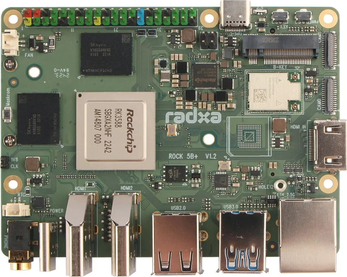 Radxa ROCK 5B+ RK3588 16GB LPDDR4 RS129-D16E0 Radxa ROCK 5B+ RK3588 16GB LPDDR4 RS129-D16E0